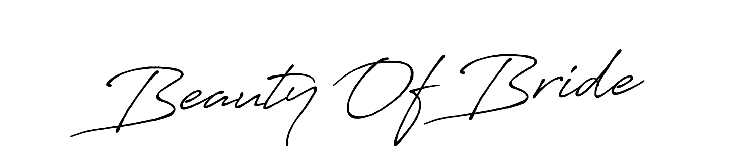 Similarly Antro_Vectra_Bolder is the best handwritten signature design. Signature creator online .You can use it as an online autograph creator for name Beauty Of Bride. Beauty Of Bride signature style 7 images and pictures png