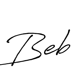 How to make Beb name signature. Use Antro_Vectra_Bolder style for creating short signs online. This is the latest handwritten sign. Beb signature style 7 images and pictures png