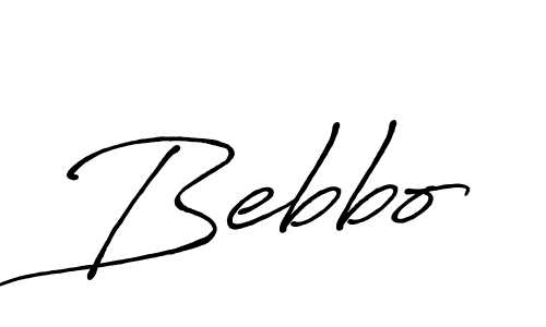 Design your own signature with our free online signature maker. With this signature software, you can create a handwritten (Antro_Vectra_Bolder) signature for name Bebbo. Bebbo signature style 7 images and pictures png