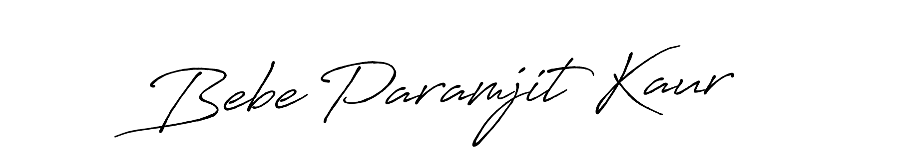 Best and Professional Signature Style for Bebe Paramjit Kaur. Antro_Vectra_Bolder Best Signature Style Collection. Bebe Paramjit Kaur signature style 7 images and pictures png