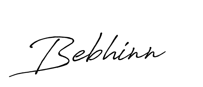 Design your own signature with our free online signature maker. With this signature software, you can create a handwritten (Antro_Vectra_Bolder) signature for name Bebhinn. Bebhinn signature style 7 images and pictures png