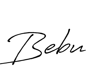 Bebu stylish signature style. Best Handwritten Sign (Antro_Vectra_Bolder) for my name. Handwritten Signature Collection Ideas for my name Bebu. Bebu signature style 7 images and pictures png