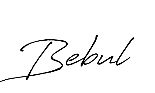 How to make Bebul name signature. Use Antro_Vectra_Bolder style for creating short signs online. This is the latest handwritten sign. Bebul signature style 7 images and pictures png