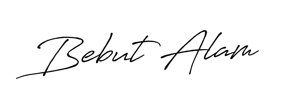 How to make Bebut Alam name signature. Use Antro_Vectra_Bolder style for creating short signs online. This is the latest handwritten sign. Bebut Alam signature style 7 images and pictures png