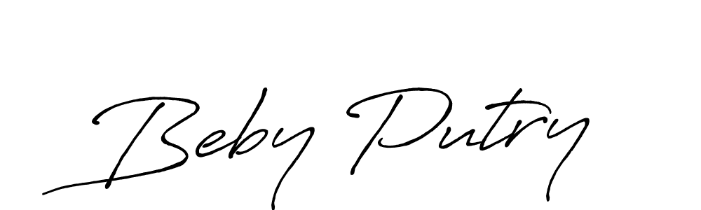 This is the best signature style for the Beby Putry name. Also you like these signature font (Antro_Vectra_Bolder). Mix name signature. Beby Putry signature style 7 images and pictures png