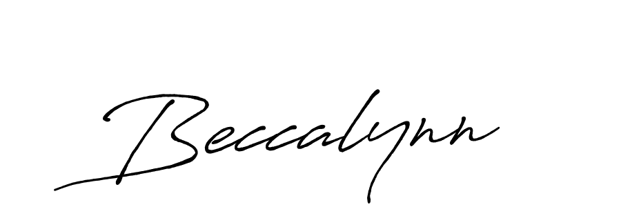 You should practise on your own different ways (Antro_Vectra_Bolder) to write your name (Beccalynn) in signature. don't let someone else do it for you. Beccalynn signature style 7 images and pictures png