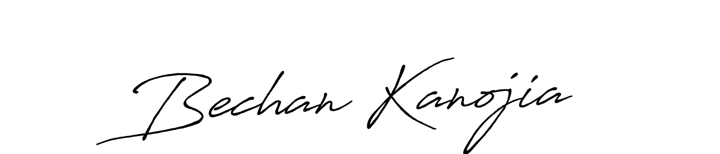 Also we have Bechan Kanojia name is the best signature style. Create professional handwritten signature collection using Antro_Vectra_Bolder autograph style. Bechan Kanojia signature style 7 images and pictures png