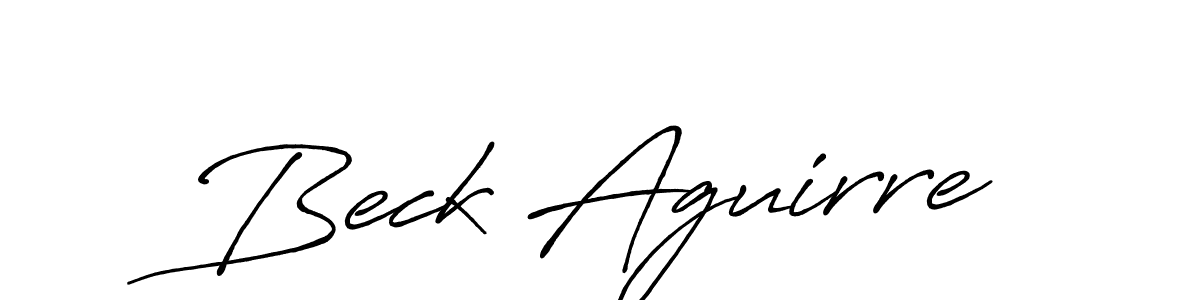 Similarly Antro_Vectra_Bolder is the best handwritten signature design. Signature creator online .You can use it as an online autograph creator for name Beck Aguirre. Beck Aguirre signature style 7 images and pictures png