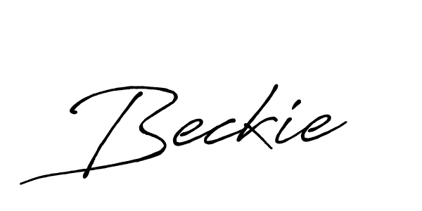 The best way (Antro_Vectra_Bolder) to make a short signature is to pick only two or three words in your name. The name Beckie include a total of six letters. For converting this name. Beckie signature style 7 images and pictures png