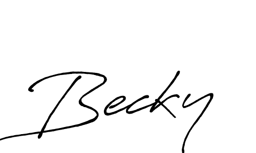 It looks lik you need a new signature style for name Becky. Design unique handwritten (Antro_Vectra_Bolder) signature with our free signature maker in just a few clicks. Becky signature style 7 images and pictures png