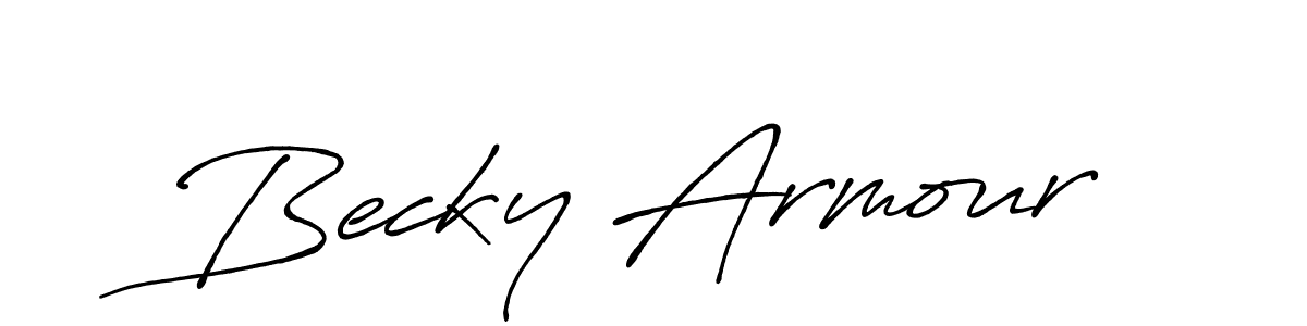 Once you've used our free online signature maker to create your best signature Antro_Vectra_Bolder style, it's time to enjoy all of the benefits that Becky Armour name signing documents. Becky Armour signature style 7 images and pictures png