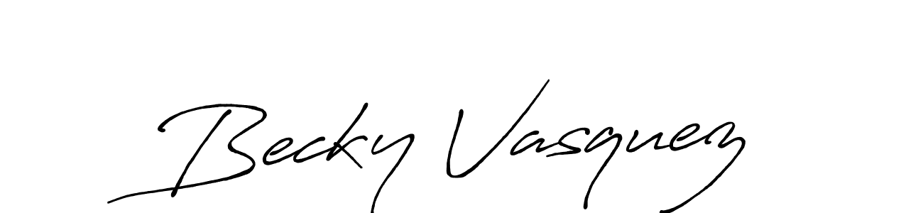 Once you've used our free online signature maker to create your best signature Antro_Vectra_Bolder style, it's time to enjoy all of the benefits that Becky Vasquez name signing documents. Becky Vasquez signature style 7 images and pictures png