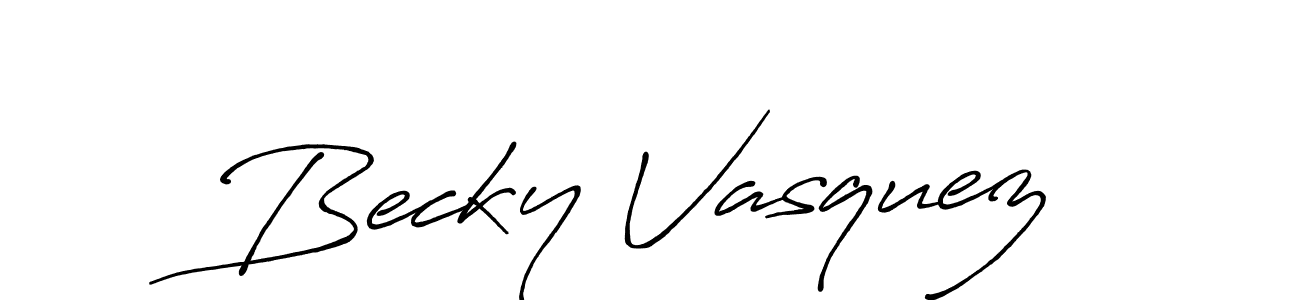 Once you've used our free online signature maker to create your best signature Antro_Vectra_Bolder style, it's time to enjoy all of the benefits that Becky Vasquez name signing documents. Becky Vasquez signature style 7 images and pictures png