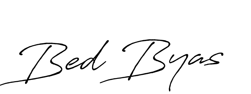 Bed Byas stylish signature style. Best Handwritten Sign (Antro_Vectra_Bolder) for my name. Handwritten Signature Collection Ideas for my name Bed Byas. Bed Byas signature style 7 images and pictures png