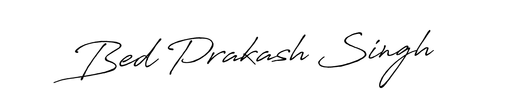 Create a beautiful signature design for name Bed Prakash Singh. With this signature (Antro_Vectra_Bolder) fonts, you can make a handwritten signature for free. Bed Prakash Singh signature style 7 images and pictures png