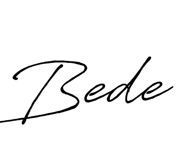 Make a beautiful signature design for name Bede. With this signature (Antro_Vectra_Bolder) style, you can create a handwritten signature for free. Bede signature style 7 images and pictures png