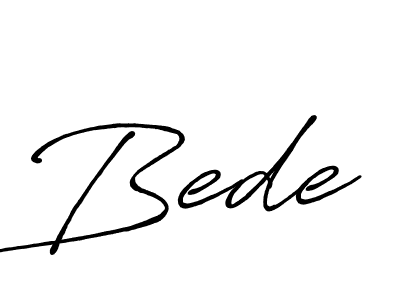 Make a beautiful signature design for name Bede. With this signature (Antro_Vectra_Bolder) style, you can create a handwritten signature for free. Bede signature style 7 images and pictures png