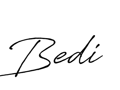 Design your own signature with our free online signature maker. With this signature software, you can create a handwritten (Antro_Vectra_Bolder) signature for name Bedi. Bedi signature style 7 images and pictures png