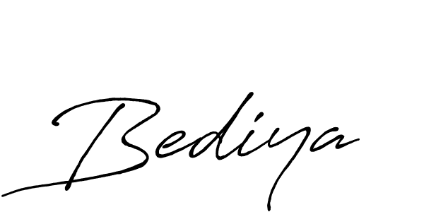Create a beautiful signature design for name Bediya. With this signature (Antro_Vectra_Bolder) fonts, you can make a handwritten signature for free. Bediya signature style 7 images and pictures png