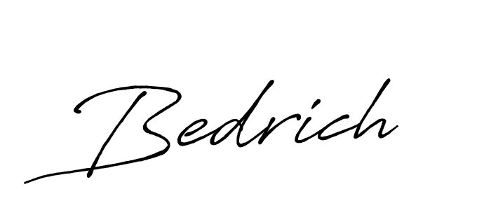 Create a beautiful signature design for name Bedrich. With this signature (Antro_Vectra_Bolder) fonts, you can make a handwritten signature for free. Bedrich signature style 7 images and pictures png