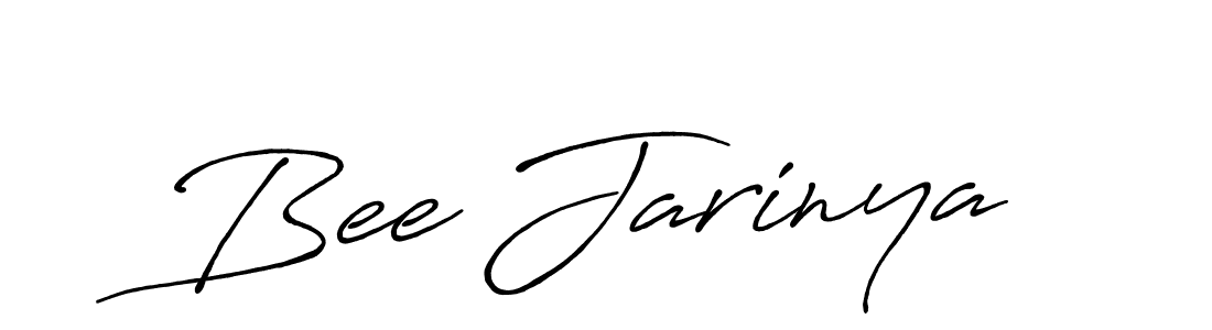 The best way (Antro_Vectra_Bolder) to make a short signature is to pick only two or three words in your name. The name Bee Jarinya include a total of six letters. For converting this name. Bee Jarinya signature style 7 images and pictures png