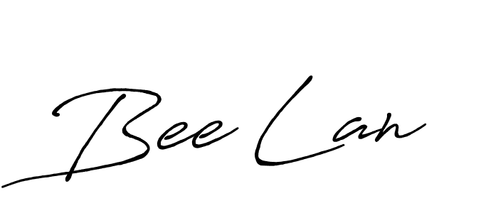 Use a signature maker to create a handwritten signature online. With this signature software, you can design (Antro_Vectra_Bolder) your own signature for name Bee Lan. Bee Lan signature style 7 images and pictures png