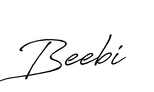 Make a beautiful signature design for name Beebi. Use this online signature maker to create a handwritten signature for free. Beebi signature style 7 images and pictures png