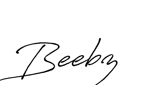 Make a beautiful signature design for name Beebz. With this signature (Antro_Vectra_Bolder) style, you can create a handwritten signature for free. Beebz signature style 7 images and pictures png