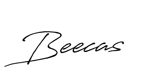 You should practise on your own different ways (Antro_Vectra_Bolder) to write your name (Beecas) in signature. don't let someone else do it for you. Beecas signature style 7 images and pictures png