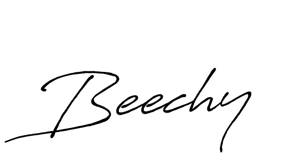 Make a beautiful signature design for name Beechy. With this signature (Antro_Vectra_Bolder) style, you can create a handwritten signature for free. Beechy signature style 7 images and pictures png