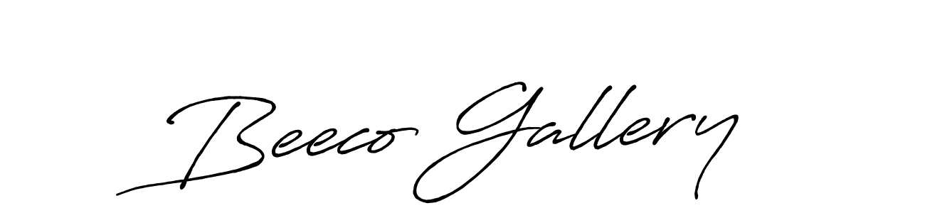 You should practise on your own different ways (Antro_Vectra_Bolder) to write your name (Beeco Gallery) in signature. don't let someone else do it for you. Beeco Gallery signature style 7 images and pictures png