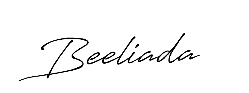 Create a beautiful signature design for name Beeliada. With this signature (Antro_Vectra_Bolder) fonts, you can make a handwritten signature for free. Beeliada signature style 7 images and pictures png