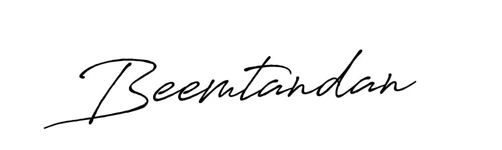 Design your own signature with our free online signature maker. With this signature software, you can create a handwritten (Antro_Vectra_Bolder) signature for name Beemtandan. Beemtandan signature style 7 images and pictures png