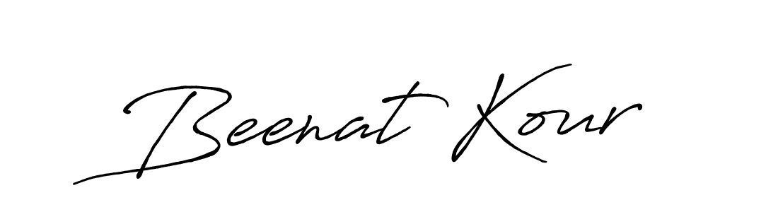 Also You can easily find your signature by using the search form. We will create Beenat Kour name handwritten signature images for you free of cost using Antro_Vectra_Bolder sign style. Beenat Kour signature style 7 images and pictures png
