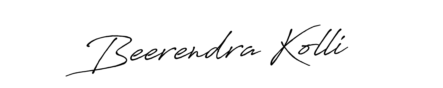 Also we have Beerendra Kolli name is the best signature style. Create professional handwritten signature collection using Antro_Vectra_Bolder autograph style. Beerendra Kolli signature style 7 images and pictures png