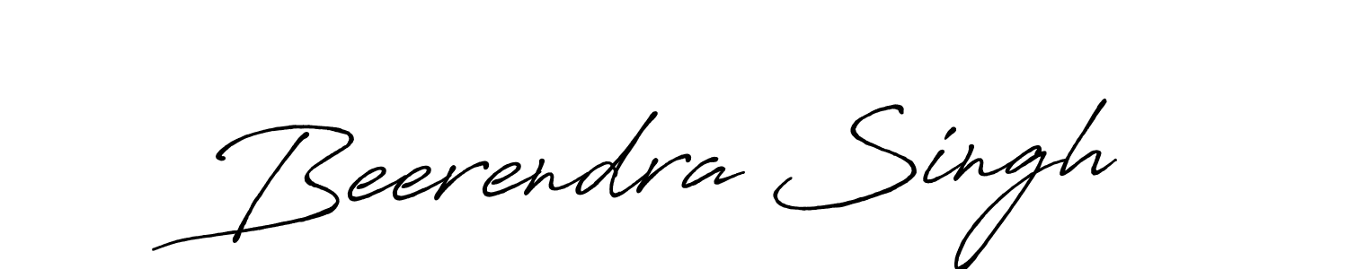 How to make Beerendra Singh name signature. Use Antro_Vectra_Bolder style for creating short signs online. This is the latest handwritten sign. Beerendra Singh signature style 7 images and pictures png