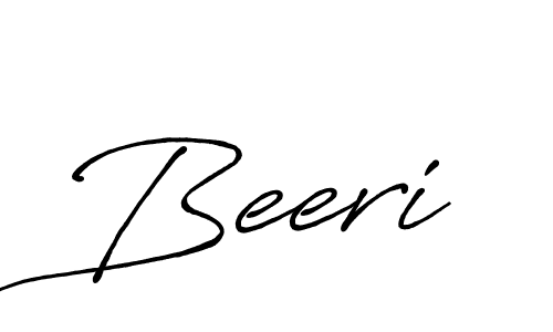 Make a beautiful signature design for name Beeri. With this signature (Antro_Vectra_Bolder) style, you can create a handwritten signature for free. Beeri signature style 7 images and pictures png