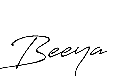 Create a beautiful signature design for name Beeya. With this signature (Antro_Vectra_Bolder) fonts, you can make a handwritten signature for free. Beeya signature style 7 images and pictures png