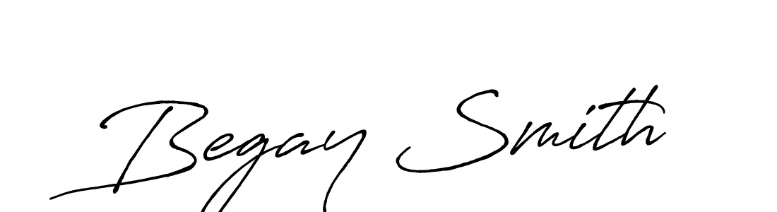 Create a beautiful signature design for name Begay Smith. With this signature (Antro_Vectra_Bolder) fonts, you can make a handwritten signature for free. Begay Smith signature style 7 images and pictures png