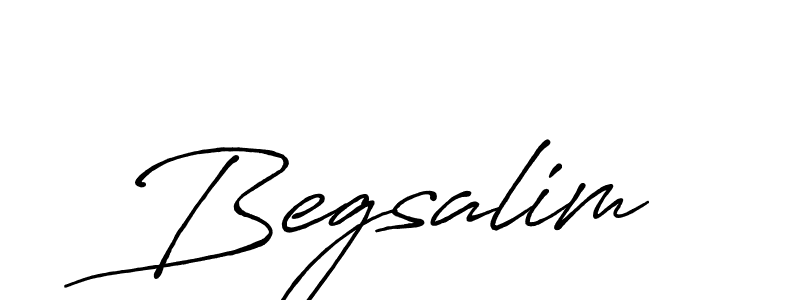 Make a beautiful signature design for name Begsalim. With this signature (Antro_Vectra_Bolder) style, you can create a handwritten signature for free. Begsalim signature style 7 images and pictures png