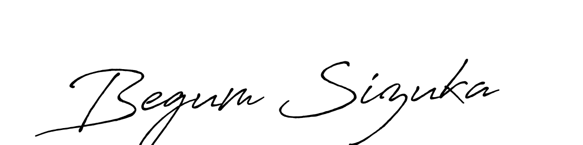 Once you've used our free online signature maker to create your best signature Antro_Vectra_Bolder style, it's time to enjoy all of the benefits that Begum Sizuka name signing documents. Begum Sizuka signature style 7 images and pictures png