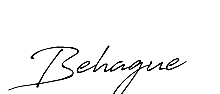 Create a beautiful signature design for name Behague. With this signature (Antro_Vectra_Bolder) fonts, you can make a handwritten signature for free. Behague signature style 7 images and pictures png