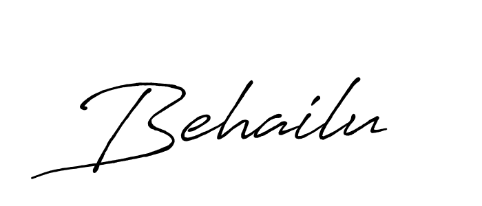 The best way (Antro_Vectra_Bolder) to make a short signature is to pick only two or three words in your name. The name Behailu include a total of six letters. For converting this name. Behailu signature style 7 images and pictures png