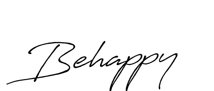 Once you've used our free online signature maker to create your best signature Antro_Vectra_Bolder style, it's time to enjoy all of the benefits that Behappy name signing documents. Behappy signature style 7 images and pictures png
