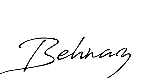 Use a signature maker to create a handwritten signature online. With this signature software, you can design (Antro_Vectra_Bolder) your own signature for name Behnaz. Behnaz signature style 7 images and pictures png