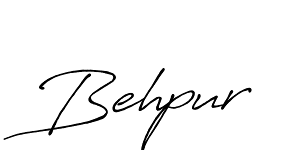 Make a beautiful signature design for name Behpur. With this signature (Antro_Vectra_Bolder) style, you can create a handwritten signature for free. Behpur signature style 7 images and pictures png