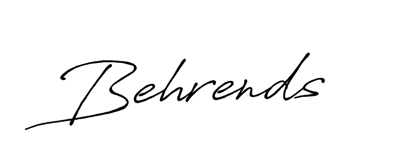 Make a beautiful signature design for name Behrends. With this signature (Antro_Vectra_Bolder) style, you can create a handwritten signature for free. Behrends signature style 7 images and pictures png