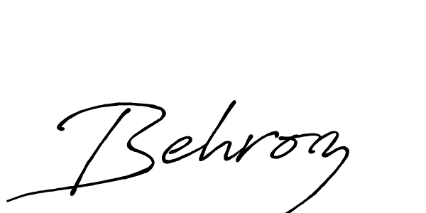 Behroz stylish signature style. Best Handwritten Sign (Antro_Vectra_Bolder) for my name. Handwritten Signature Collection Ideas for my name Behroz. Behroz signature style 7 images and pictures png