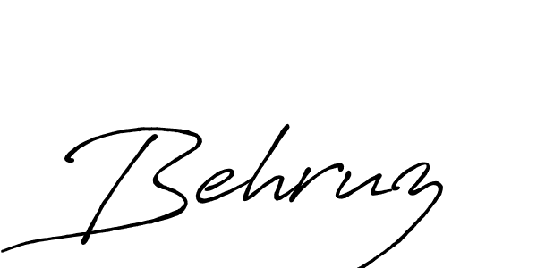 Design your own signature with our free online signature maker. With this signature software, you can create a handwritten (Antro_Vectra_Bolder) signature for name Behruz. Behruz signature style 7 images and pictures png