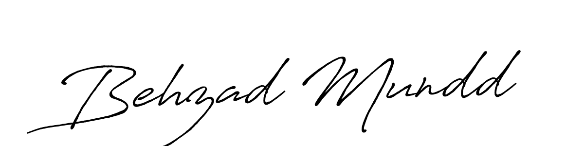 Use a signature maker to create a handwritten signature online. With this signature software, you can design (Antro_Vectra_Bolder) your own signature for name Behzad Mundd. Behzad Mundd signature style 7 images and pictures png